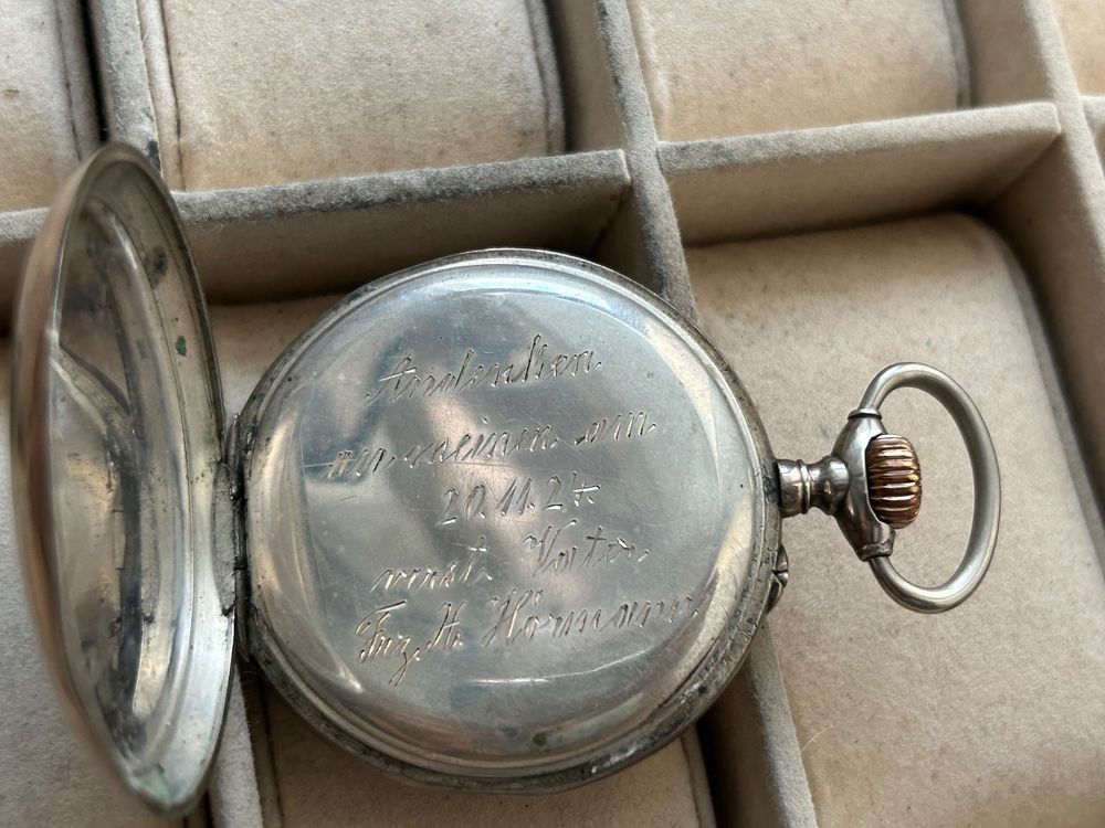 Montre De Poche Vintage Manuelle - 42,6 Mm - NE FONCTIONNE PAS - Pour Pièces Ou Décoration