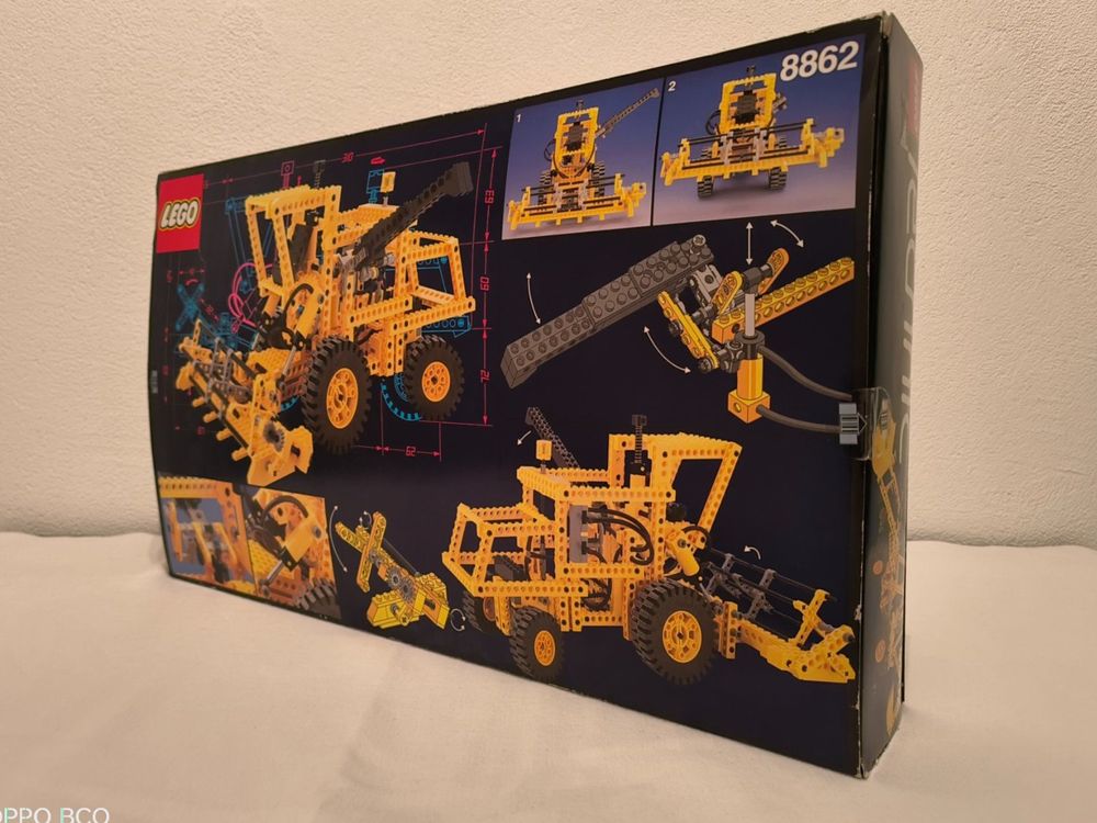 LEGO® Technic 8862 Backhoe Grader Pneumatic Bagger NEU (Neuf
