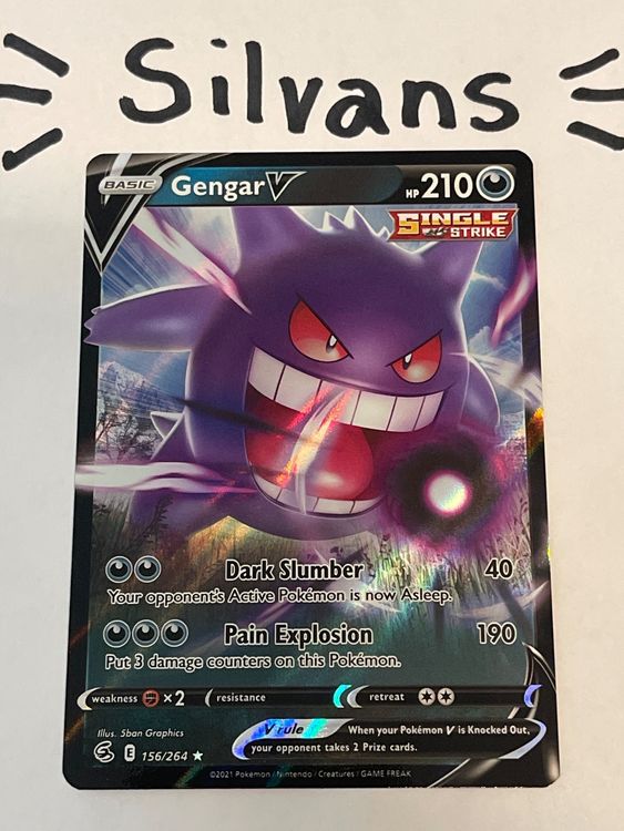 Gengar V 156/264 Fusion Strike Englisch | Kaufen auf Ricardo