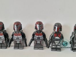 8x Lego Star Wars minifiguren Mandolorian super commando