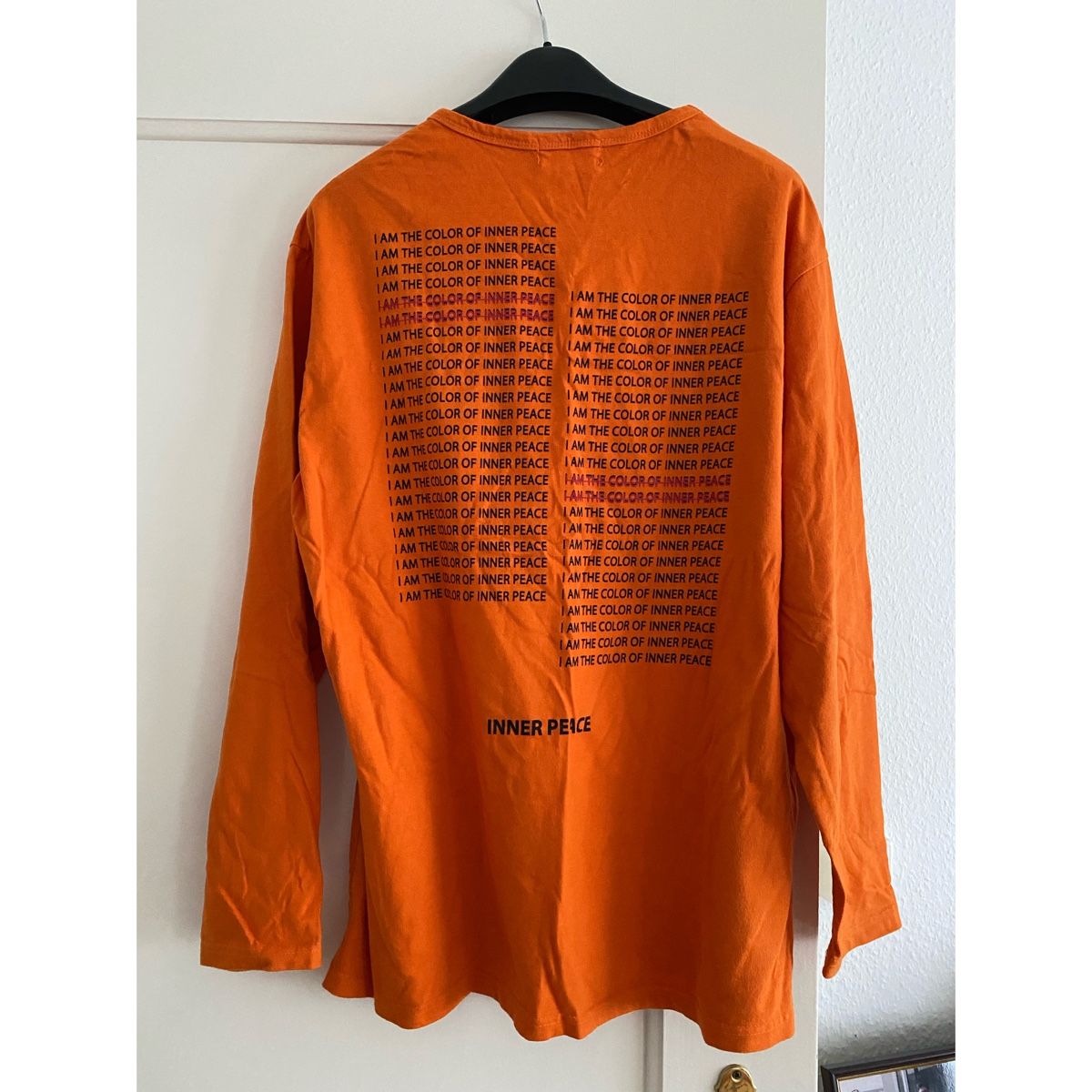 Top: Oranges long sleve Oberteil mit Aufschrift, one size – Usato da Zürich venduto da ten_dhq7 1