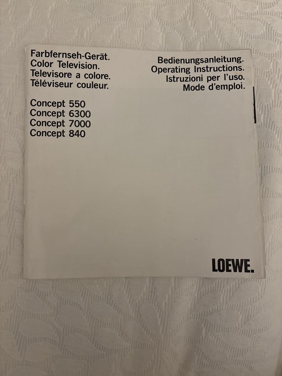 Bücher: Loewe Bedienungsanleitung 90er original – Neu (gemäss Beschreibung) aus Basel von anna123456789