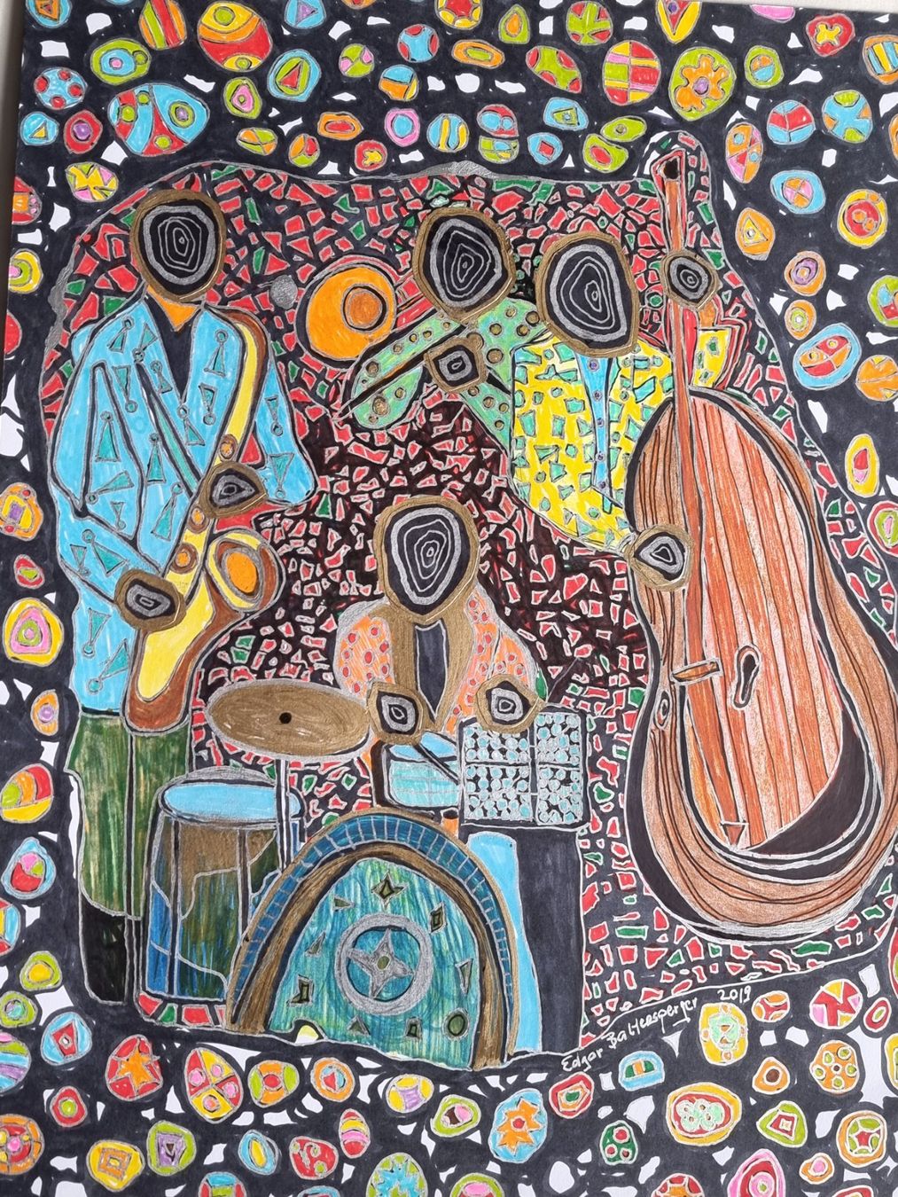 Tableaux: EDGAR BALTENSPERGER  ORIGINAL AUF FESTEM PAPIER MISCHTECHNIK – D'occasion à Gersau par grafik-kunst 4