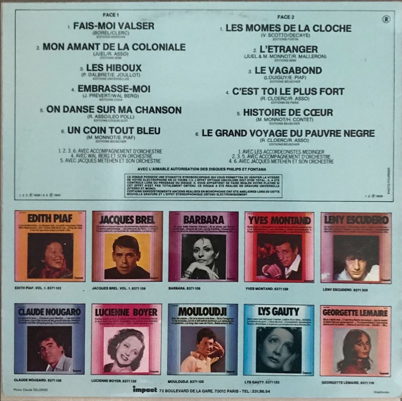 Vinyles: EDITH PIAF - VOLUME 2 - 33 Tours – D'occasion à Bussigny par vinyl-pas-cher 1