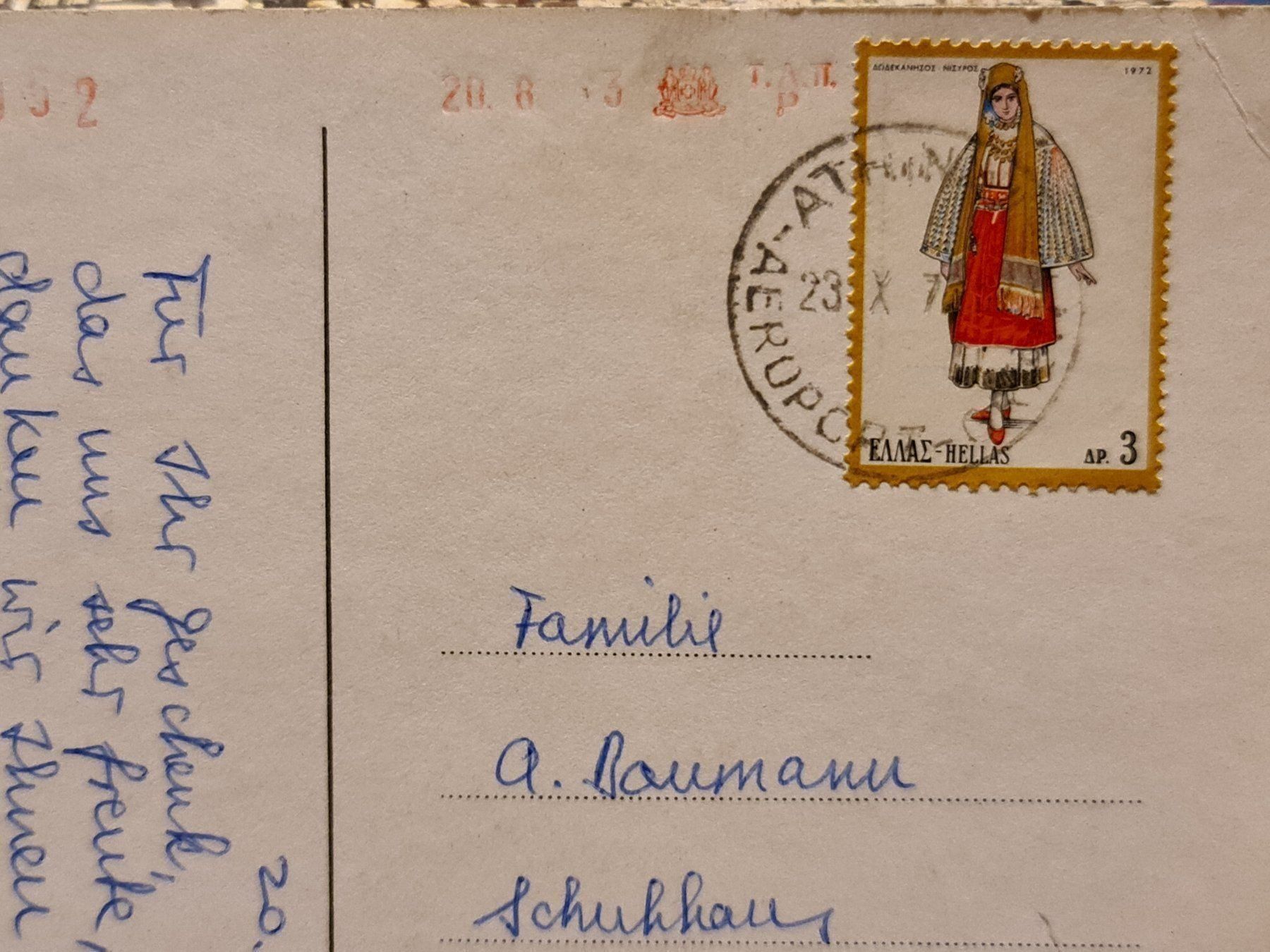 Cartoline postali: Ansichtskarte Athen Griechenland – Usato da Dintikon venduto da Vexi 1