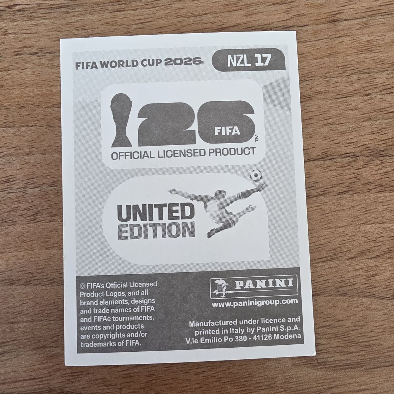 Panini Cartes à collectionner: Panini NZL17Chris Wood  – Neuf avec emballage d'origine à Buchs AG par LogoParts 1