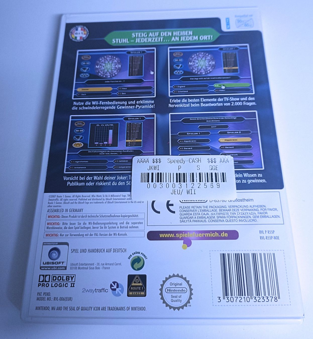 Nintendo Giochi: Wer wird Millionär 1. Edition | Wii – Usato da Köniz venduto da Gamecollect 2