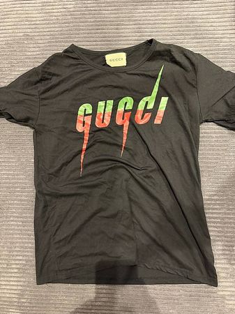 Schwarzes Streetwear T-Shirt mit Grafik-Print  Gr. M