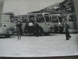 Foto s/w - Postauto SAURER - PTT