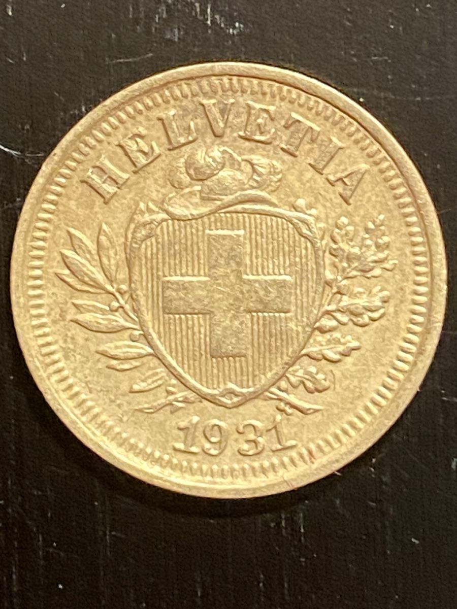 Tutti le monete: Superbe 1 centime 1931 Bronze  – Usato da Corsier-sur-Vevey venduto da Ginoarturo