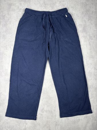 Pantalon jogging Ralph Lauren bleu marine gaufré - M #108