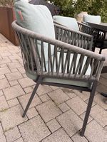 8 hochwertige Gartensessel ORIENGO Olive / Graphit