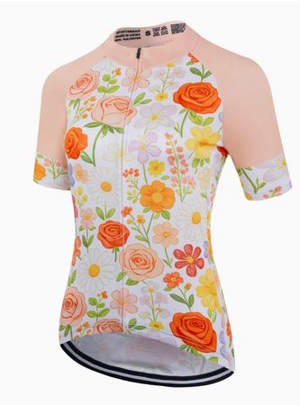 NEUES Bike-Shirt Damen mit Blumenmotiv Gr. S - 226414