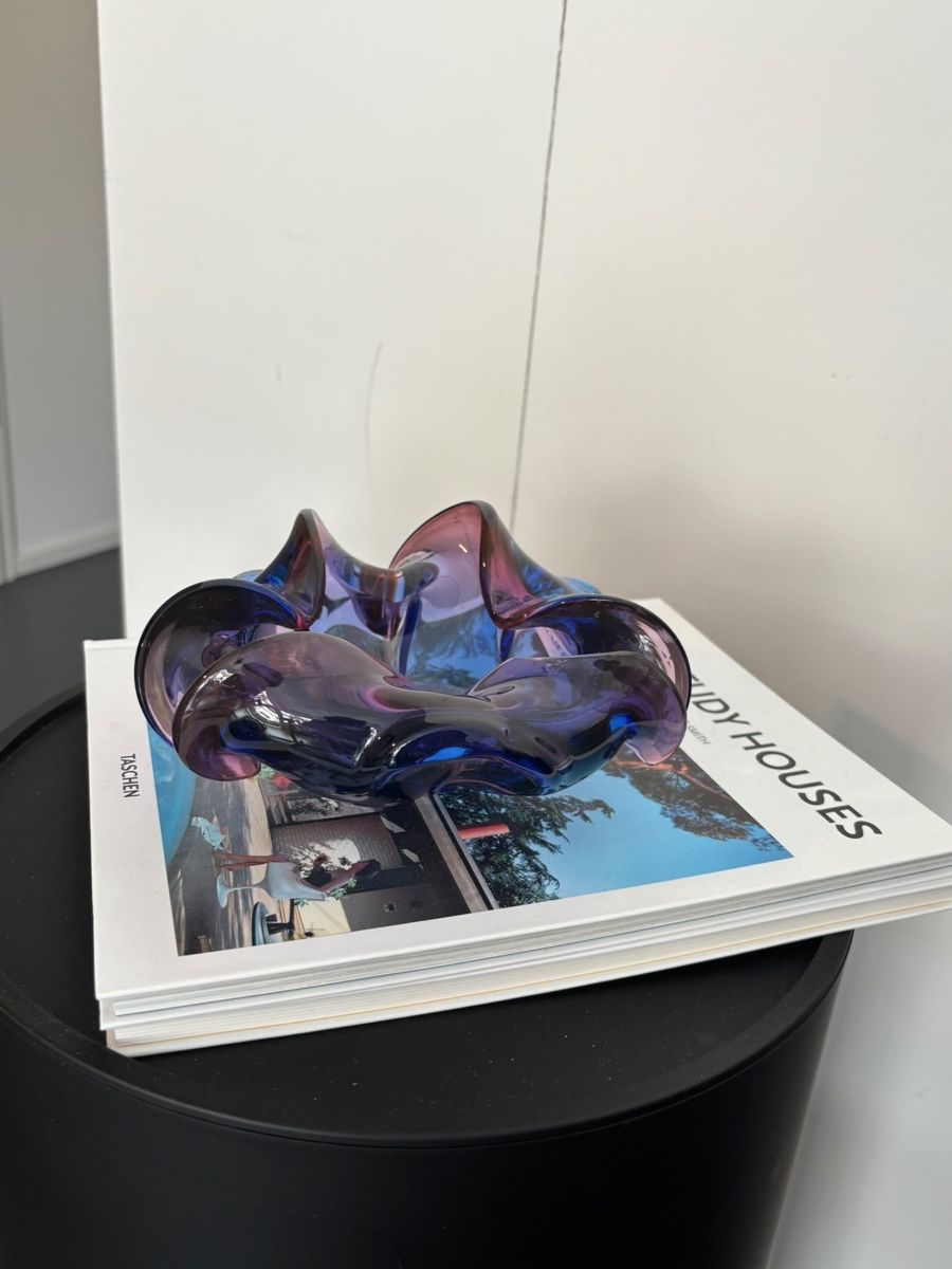 Murano Aschenbecher: Murano Glas Aschenbecher Design 70er / ashtray – Gebraucht aus Lugano von rrkivio 1