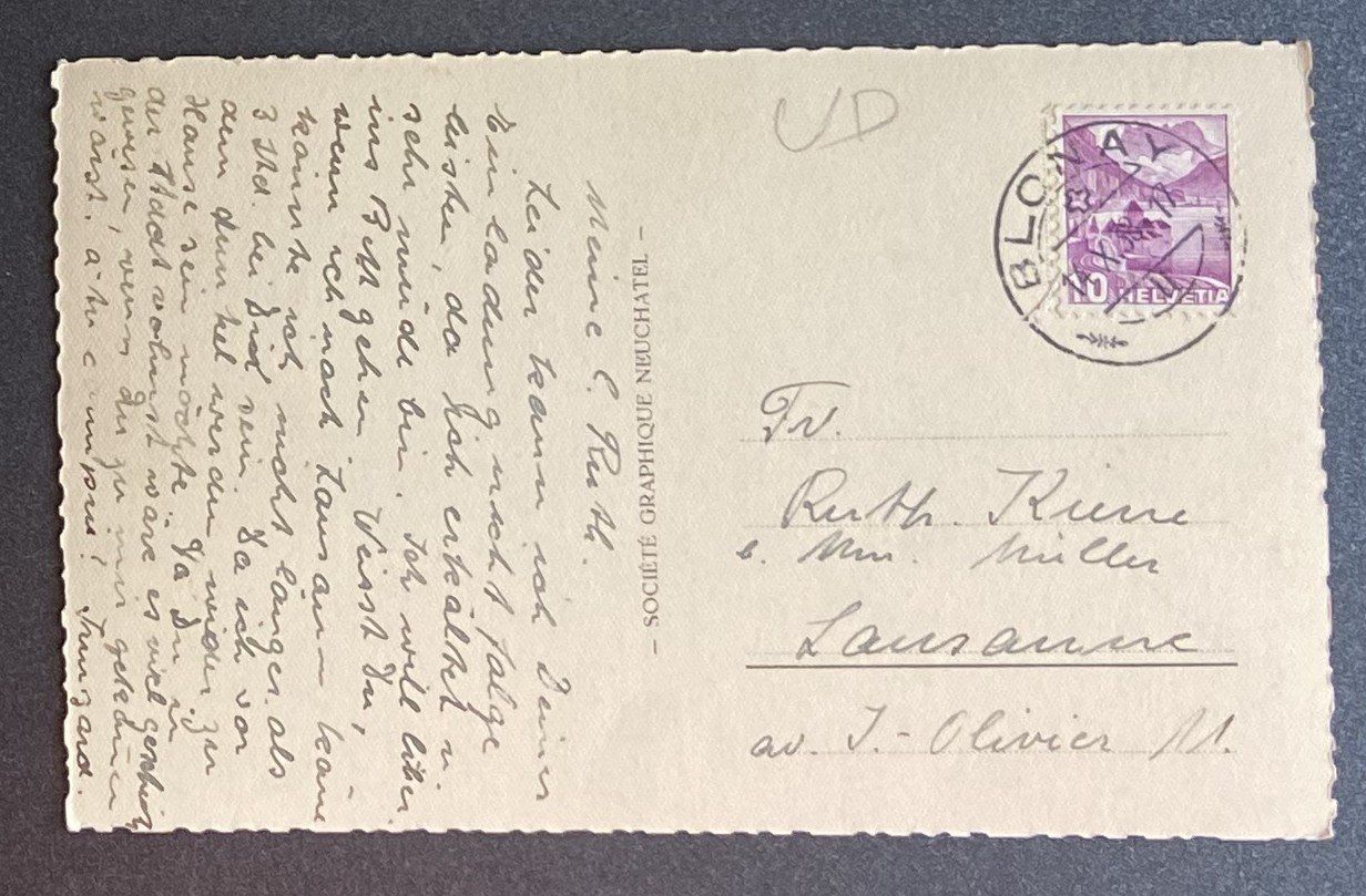 Cartoline postali: AK Chateau n de Blonay – Usato da Böckten venduto da Hansi36 1