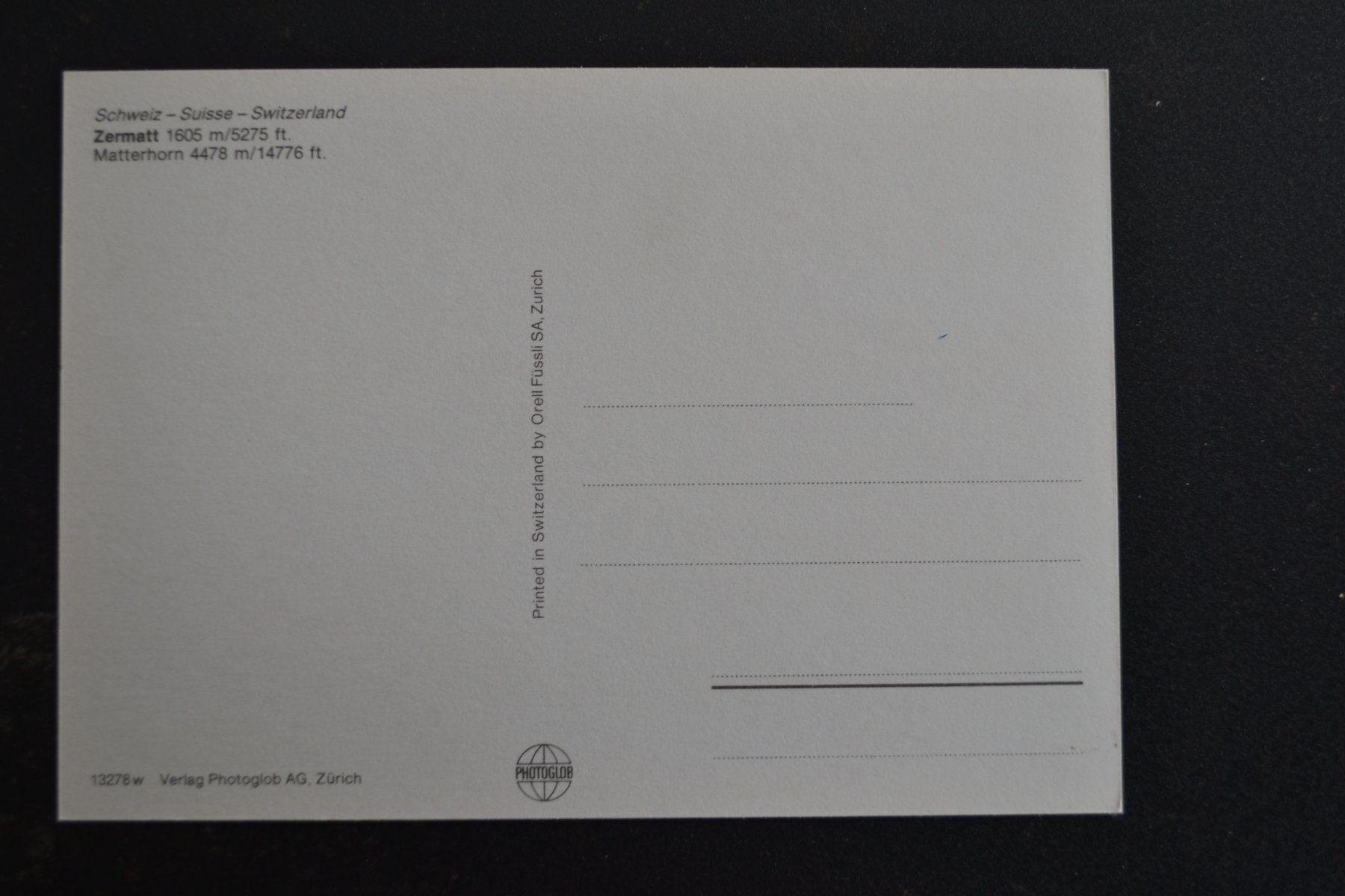 Cartes postales: AK Zermatt – D'occasion à Beinwil am See par kajak55 1