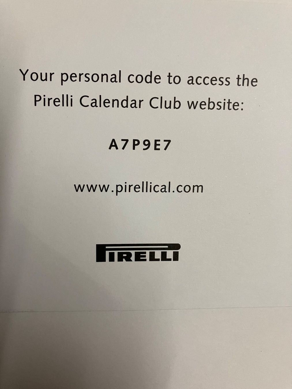 Pirelli Calendari: Pirelli Kalender Poster Mythology by Karl Lagerfeld mit Code – Nuovo e nell'imballaggio originale da Dintikon venduto da 51rh 1
