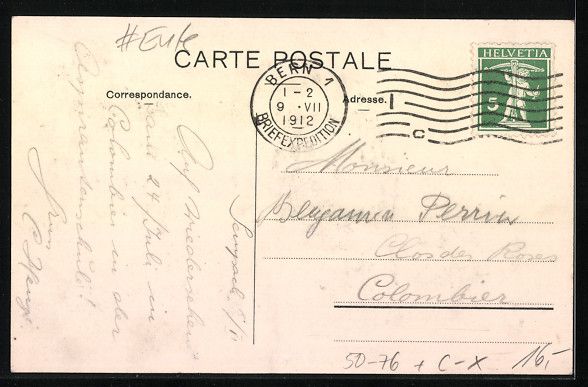Cartoline postali: AK Lausanne, Eulen auf einem Ast, Wappen – Usato da Berlin venduto da bartko-reher 1