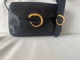 Borsa in pelle nera Cartier modello Panthère
