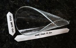 GLASI HERGISWIL *TÜTE/CORNET* GROSS, 33cm LANG, Ø 13cm