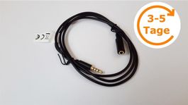 Audiokabel Verlängerung 3.5 mm 4pol 1m