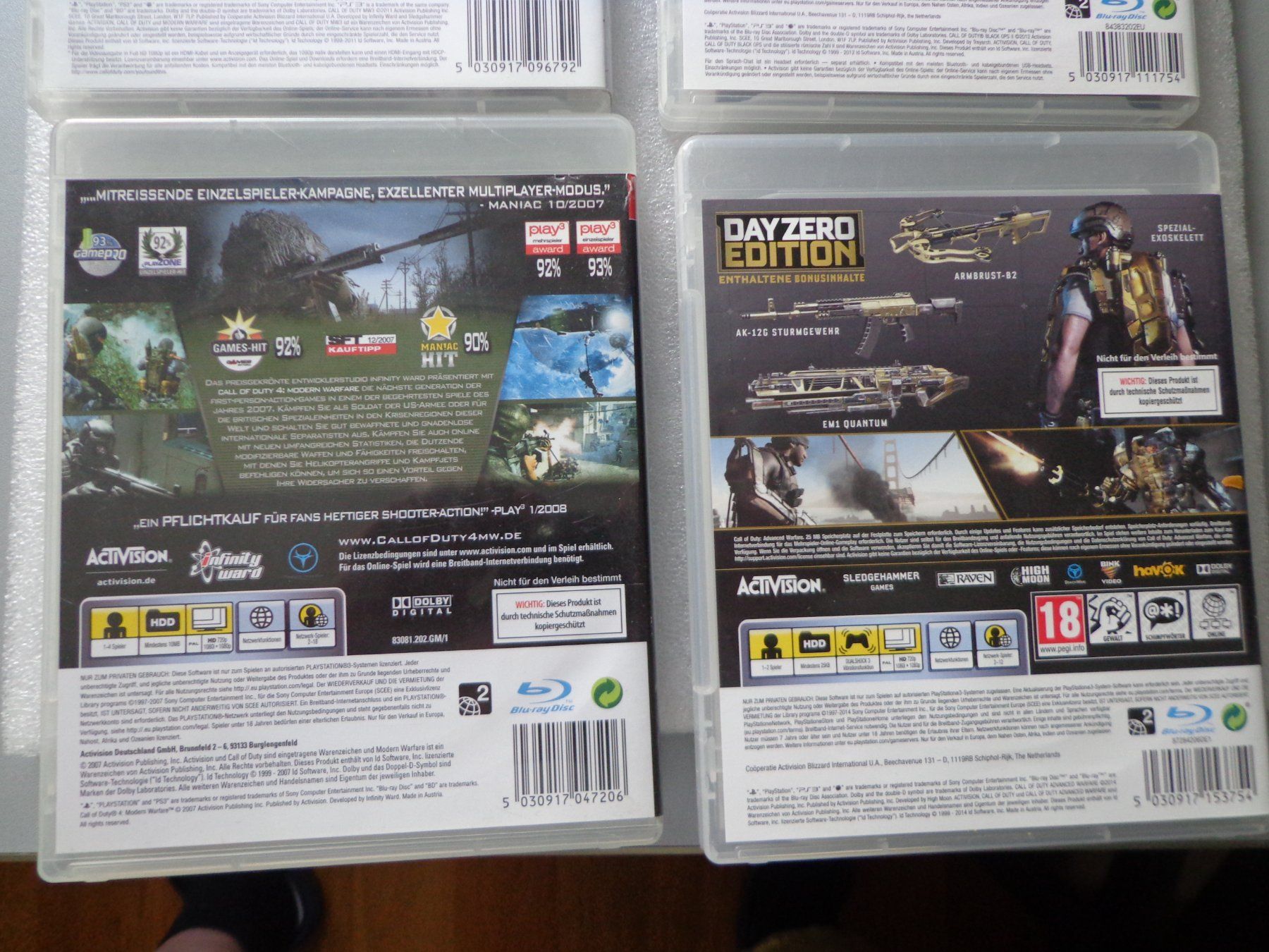 Sony Jeux: PS3, 4 Spiele – D'occasion à Hinterkappelen par Roku5 6