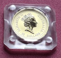 AUSTRALIEN - LUNAR OCHSE 1997 - 1/4 OZ FEINGOLD - OVP