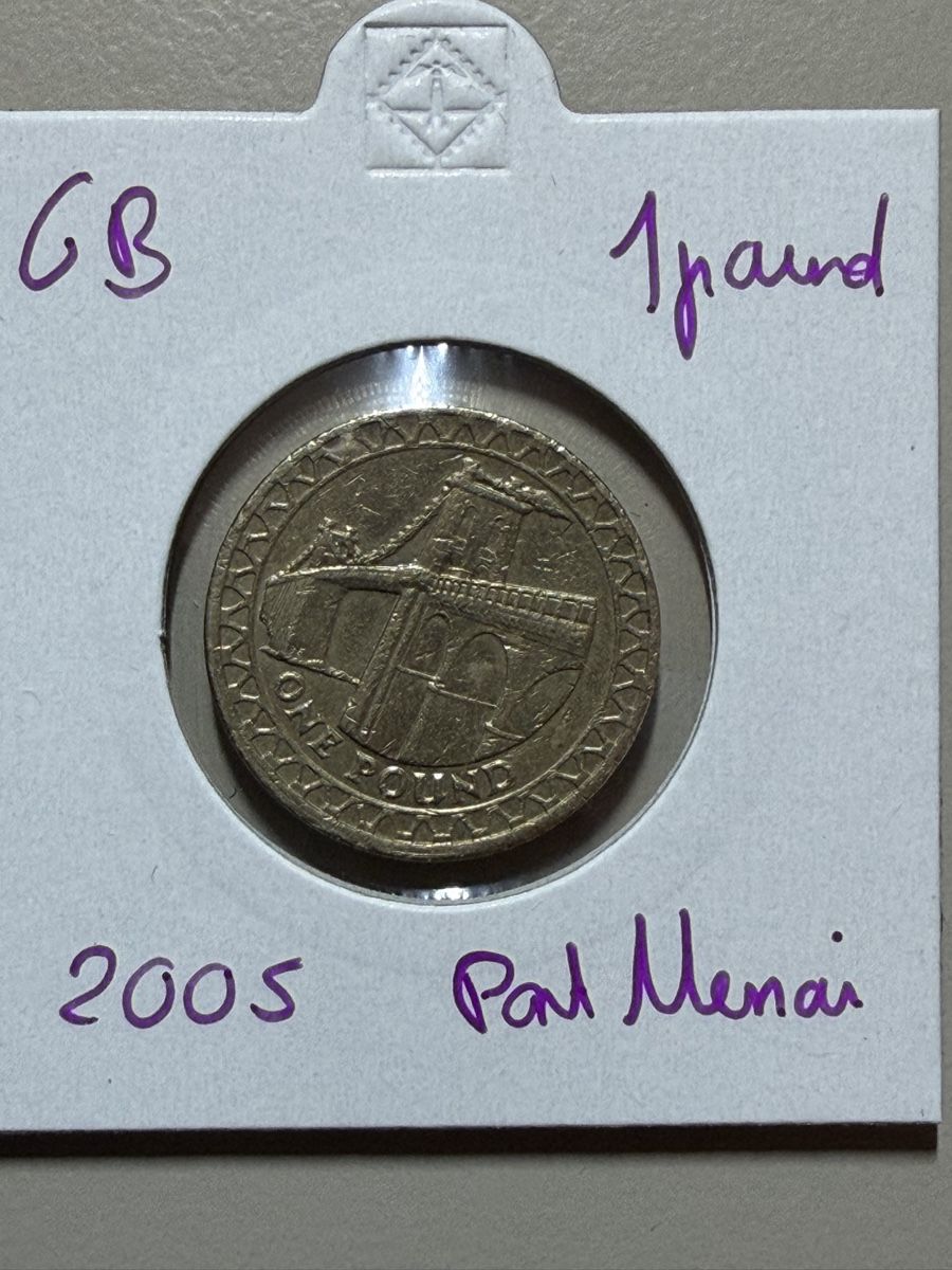 Alle Münzen: GB - 1 pound - 2005 - Pont Menai  – Gebraucht aus Payerne von Mike1682