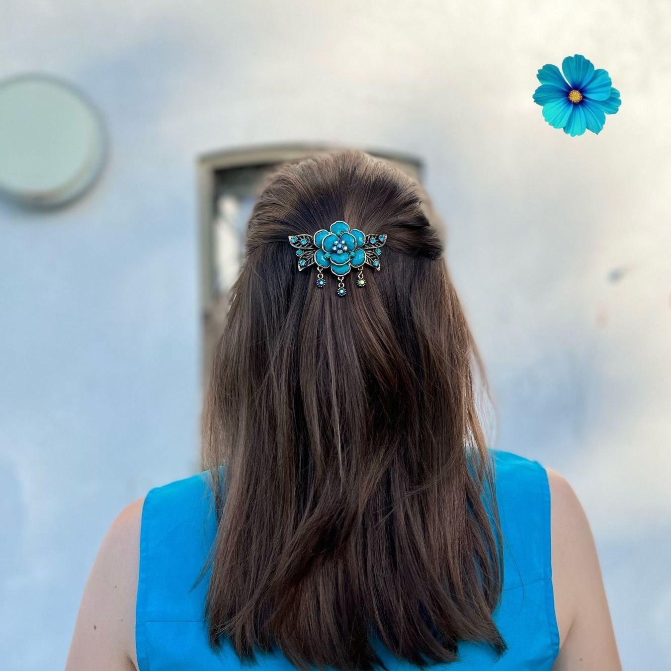 Accessori per capelli: Blue Flower :: Hairclip – Nuovo (secondo la descrizione) da Horgen venduto da missistore