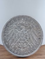 3 Mark Deutsches Reich 1909 D Bayern Otto Silbermünze