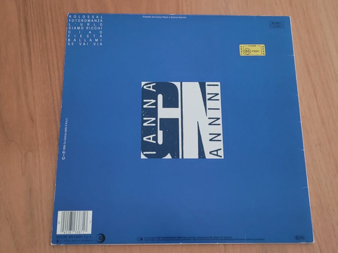 Schallplatten: LP  Gianna Nannini – Gebraucht aus Martigny von MZ-67 1