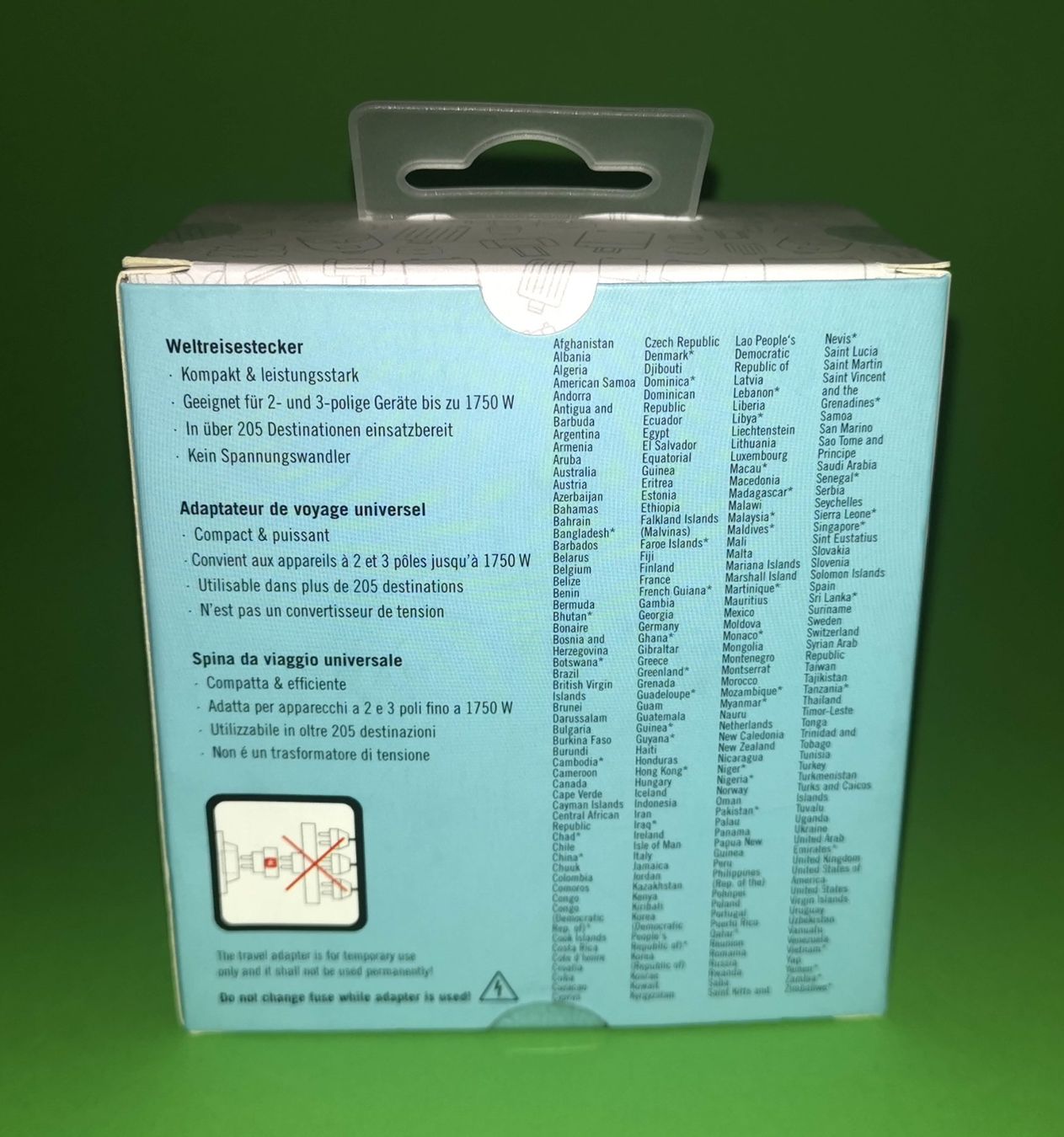Stecker: Weltreisestecker/Travel adapter von CENTRAL SQUARE – Neu und originalverpackt aus Degersheim von uGod 2