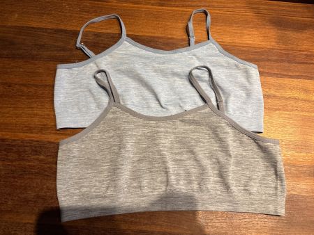 BH / Bralettes 2er Set grau / blau Grösse 158, 13 Jahre