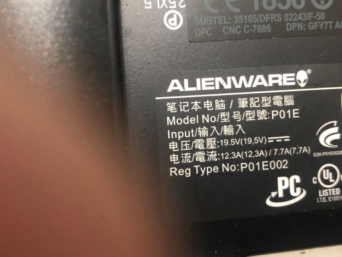 Alienware Notebooks: Alienware   PO1E   Laptop Gaming – Gebraucht aus Biel-Bienne von  5