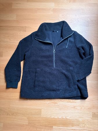 Neuer und sehr warmer CMP Teddyfleece Pullover Gr 48 Schwarz