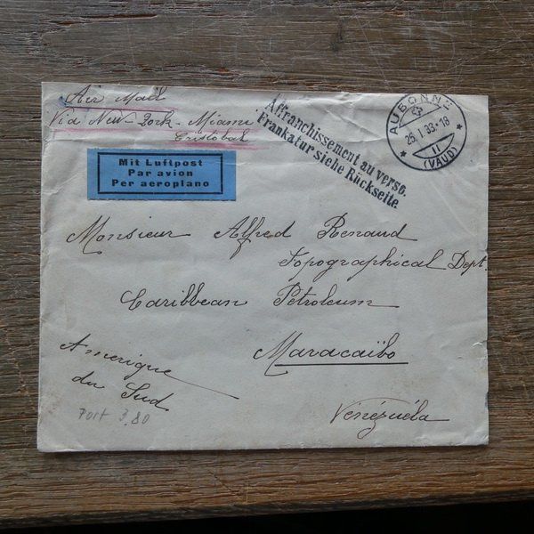 Tutti i francobolli: 1919 / TOP - Flugpost - Beleg mit F 2 – Usato da Egliswil venduto da Trens01 9