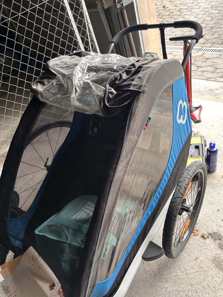 Hamax Rimorchi: Fahrradanhänger Hamax blau – Usato da Herbetswil venduto da rotekatze84 1