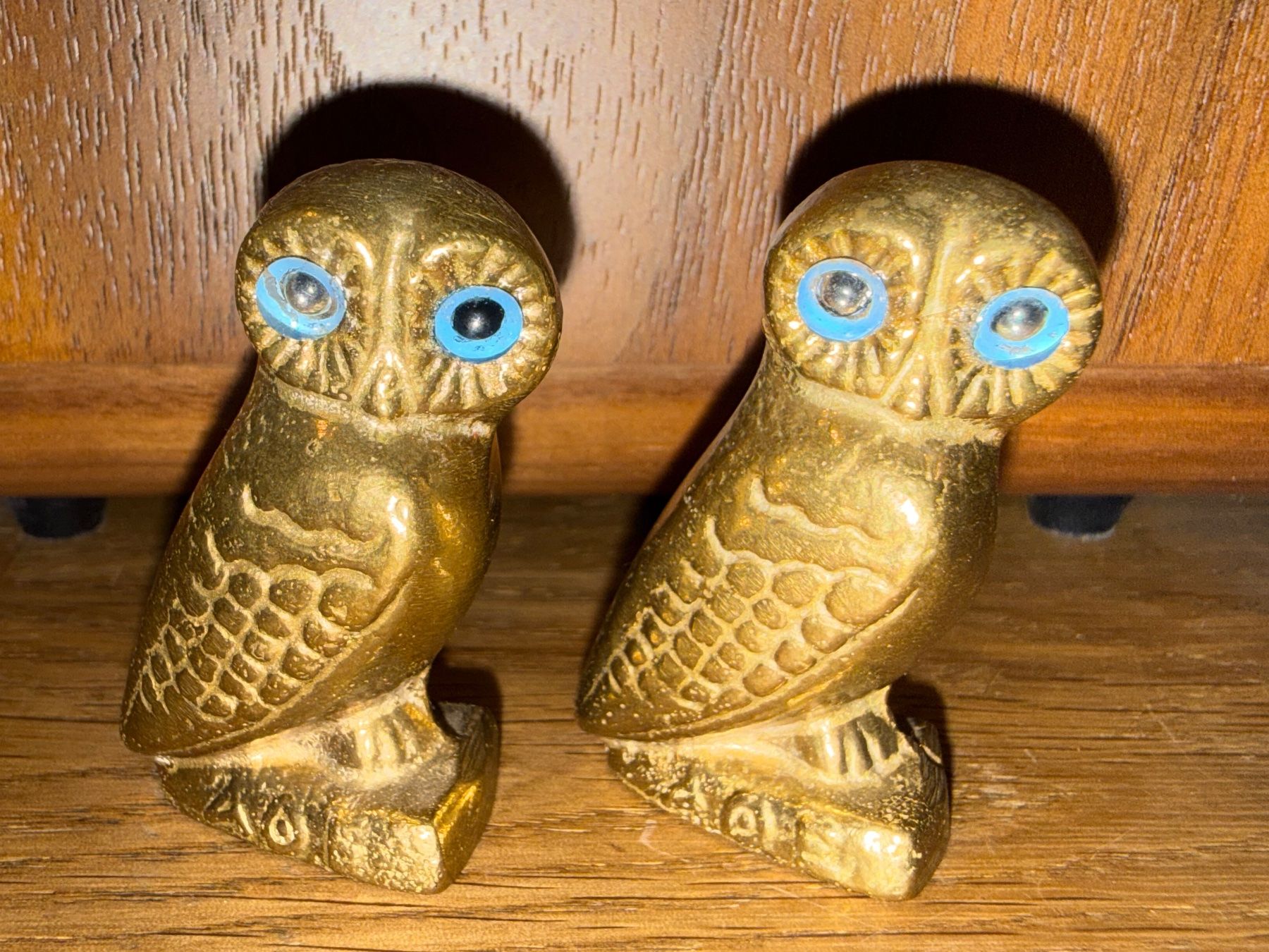 Statuette: Antike Eulen Messing – Usato da Oberbussnang venduto da Mpm1