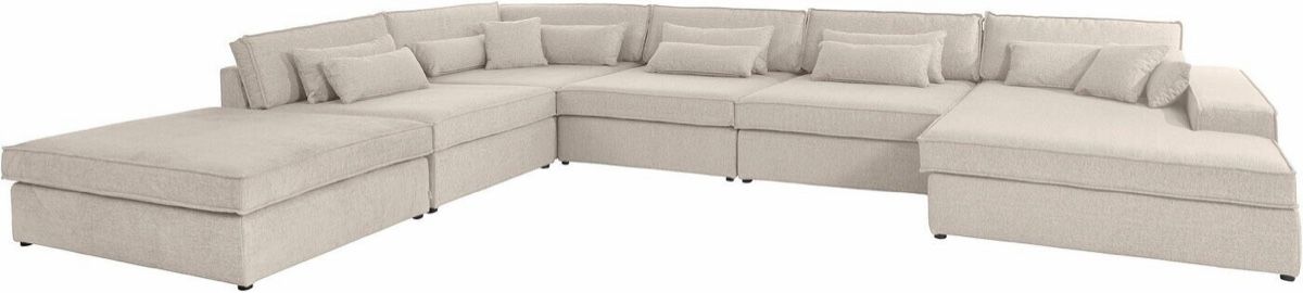 Divani: Moderne Wohnlandschaft Ecksofa graue Stoff  – Nuovo (secondo la descrizione) da Lauerz venduto da ant_5h95 1