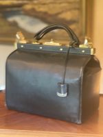 Vintage Tasche/Koffer, Echtleder H. Boesch Aarau