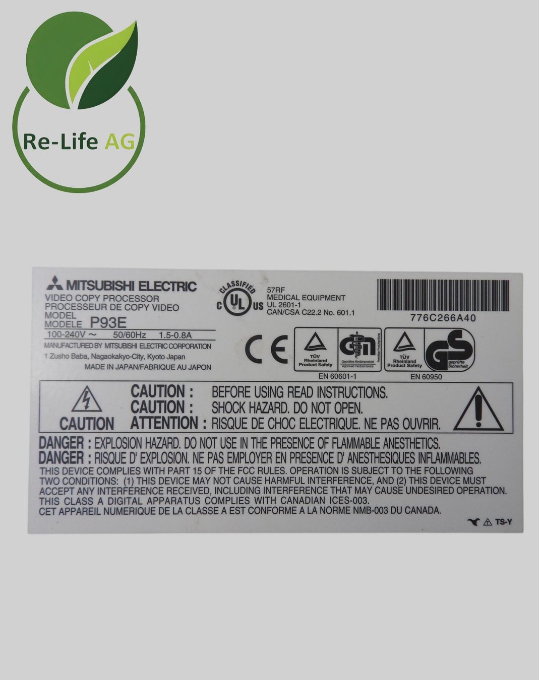 Stampanti: Mitsubishi | P93E | Thermal Video Printer – Usato da Reinach BL venduto da Re-LifeAG_Labor2 5