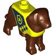 LEGO 105143pb02 Dog, Labrador / Rescue Dog with Vest Police