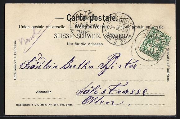 Cartoline postali: Basel, Holbeinplatz mit französ. Kirche – Usato da Berlin venduto da bartko-reher 1