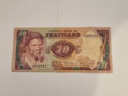 20 Emalangeni aua Swasiland