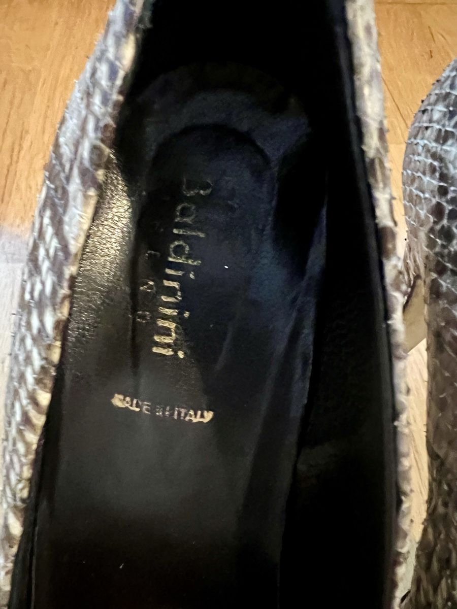 Baldinini Scarpe da donna: Baldinini Pumps, echtes Schlangenleder, grau beige Gr. 38 – Usato da Basel venduto da Bettybooo 2