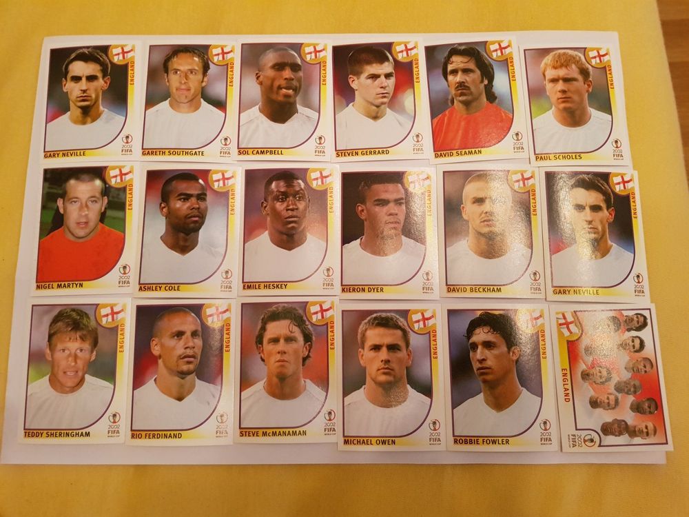 Panini Wm 2002 Teammannschaft England Kaufen Auf Ricardo