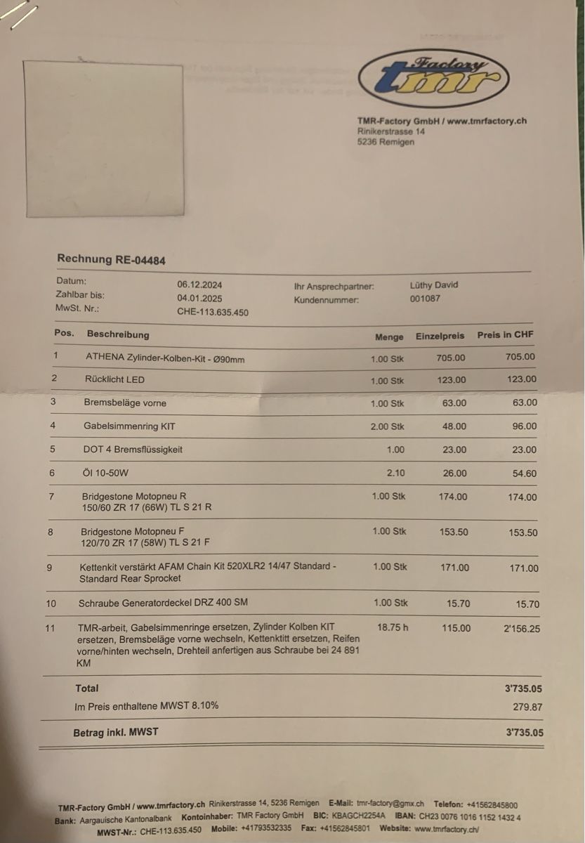 Suzuki Strada: Suzuki DR-Z 400 SM – Usato da Wettingen venduto da Phil_rzk 6