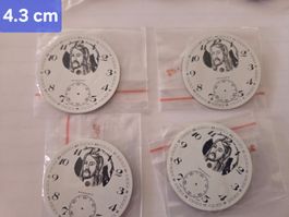 lot de 4 cadrans de montres de poches