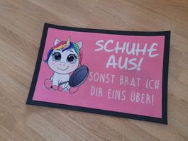 Witzige Fussmatte
