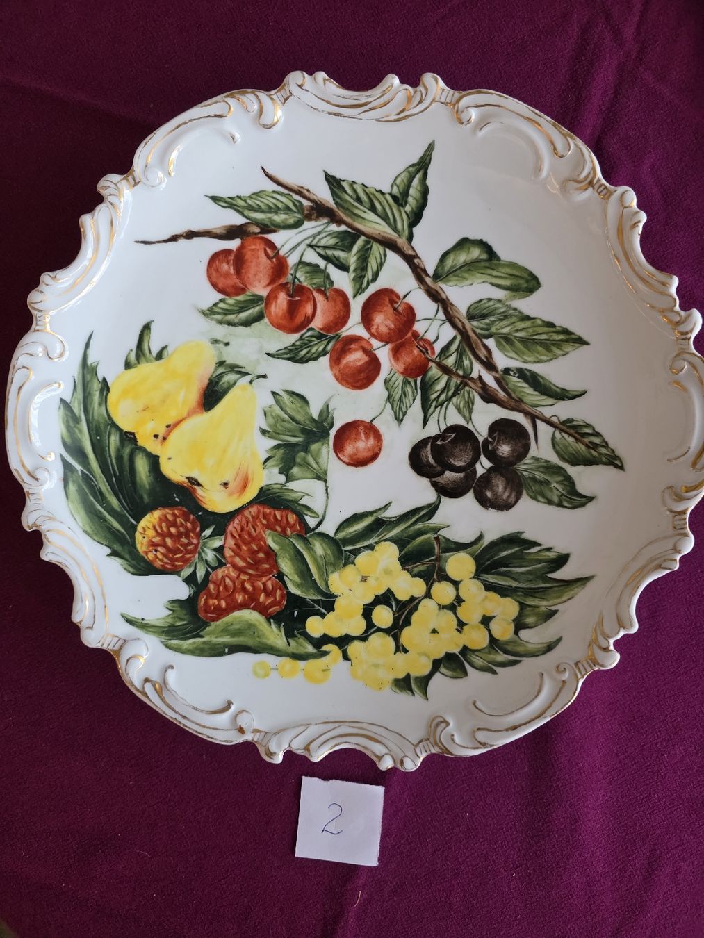 Piatti di portata: Wunderschöne Vintage Obstschale,  Handbemalt! – Usato da Aegerten venduto da Jos_zem
